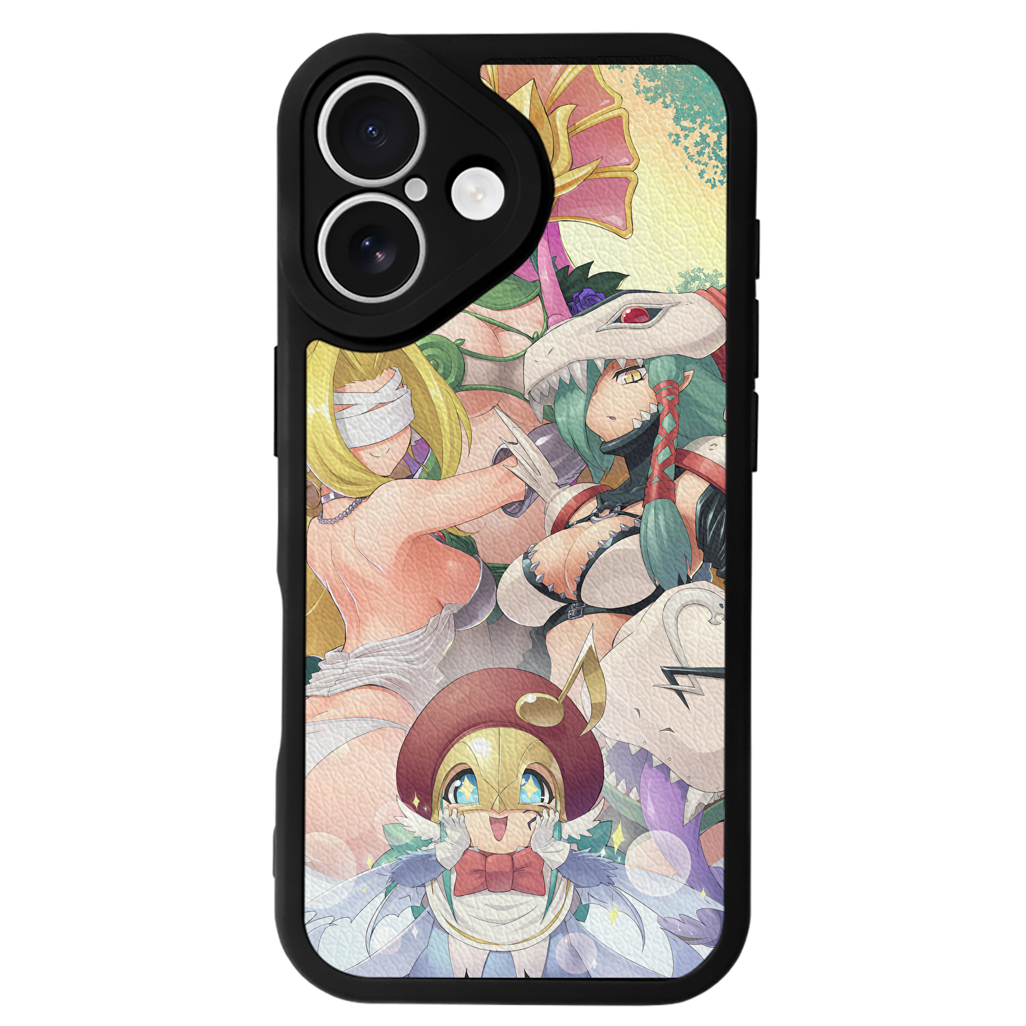 （画像用） Digimon デジタルモンスター/デジモン 【iPhone 16シリーズ対応】シリコンスマホケース（レザー調） 材質：シリコン